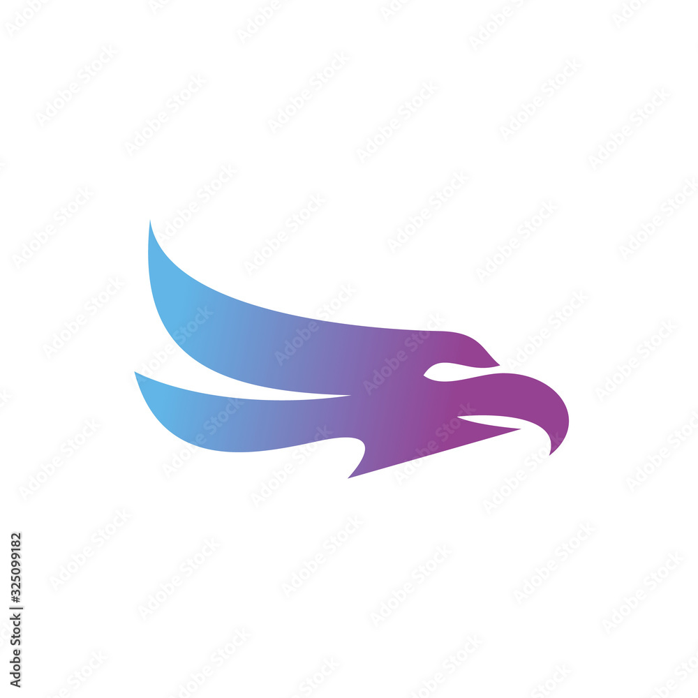 Obraz premium Abstract eagle head logo design