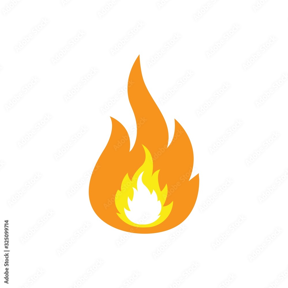 Fire flame Logo icon vector illustration design Fire flame Logo icon vector illustration design