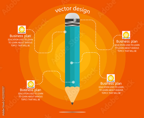diagram Business and Education design  vector illustration
