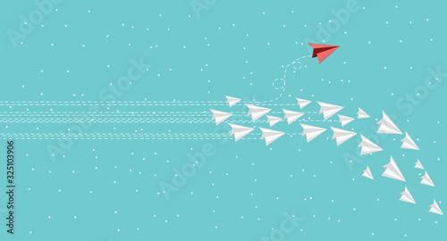 Ideas that are different from others like no other airplane vector