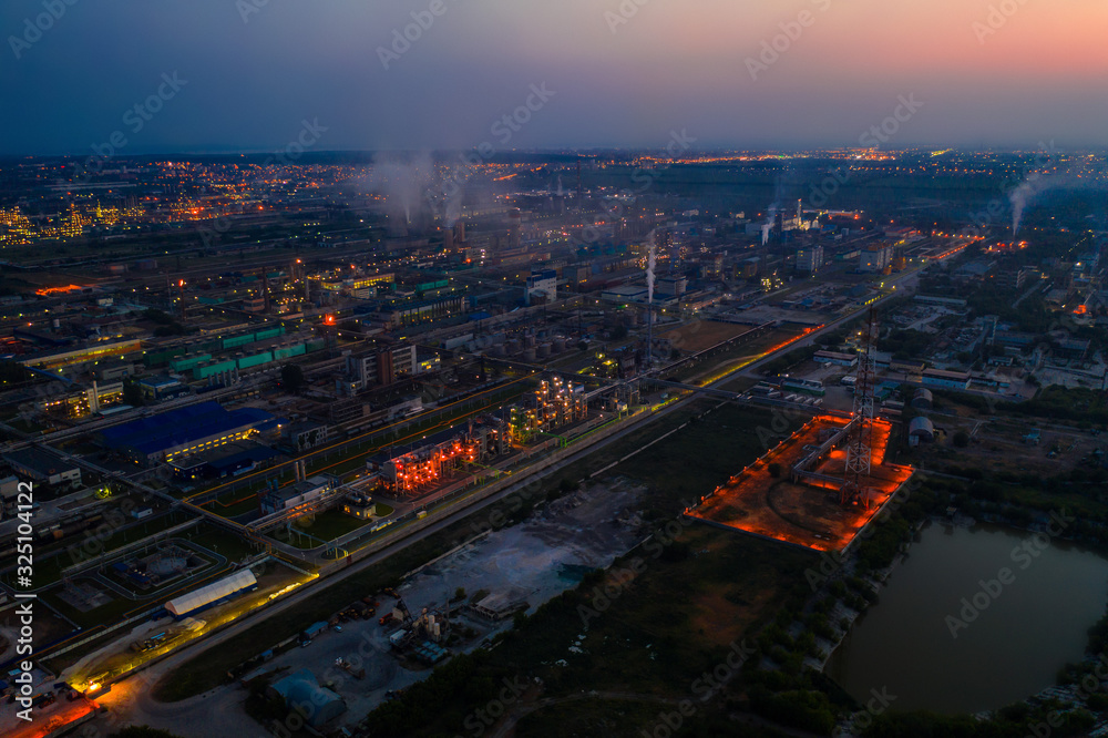 Night chemical factory