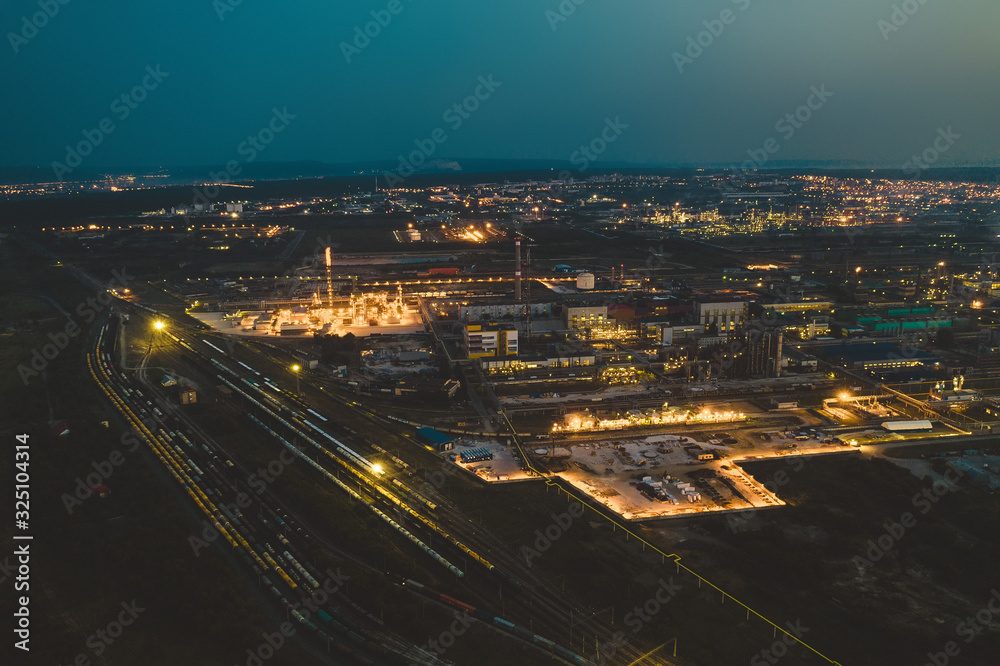 Night chemical factory