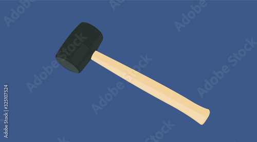 Vector Illustration of a Mallet