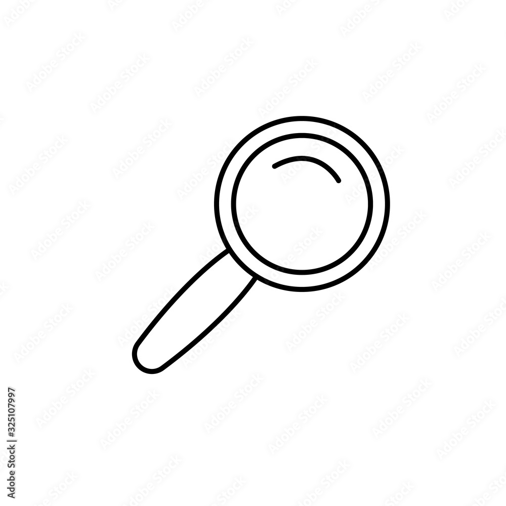 find, search, zoom line illustration icon on white background find, search, zoom line illustration icon on white background