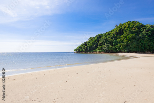 Sunny day at beautiful beach in Borneo