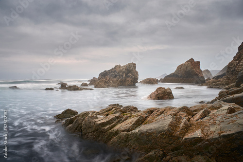 The sea and the rocks photo