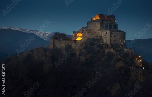 castle at night