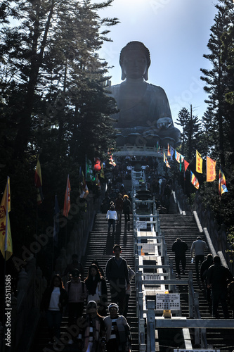 Giant Buddha Statue in Hong Kong photo