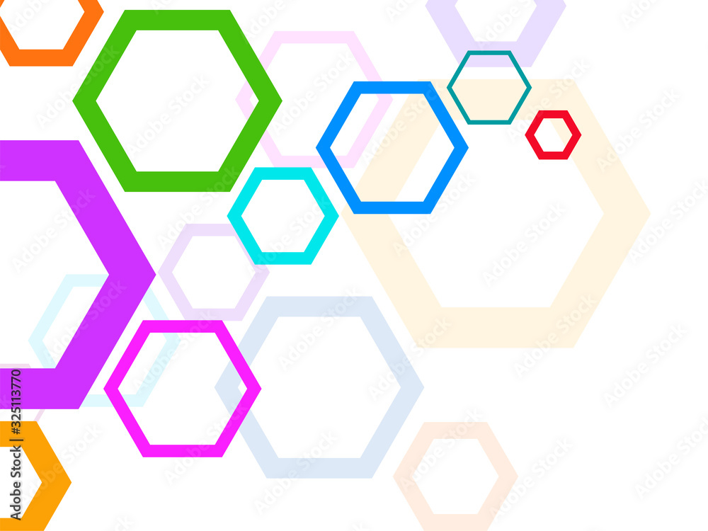 Abstract hexagon background, molecular structure, geometric shape with hexagons. Vector illustration Abstract hexagon background, molecular structure, geometric shape with hexagons. Vector illustration