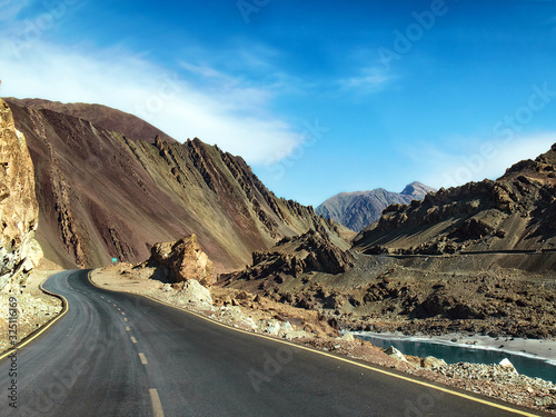 India, the Himalayas, Ladakh, mountain road, the pass photo