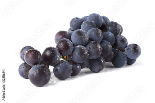 Wine grape isolated on white