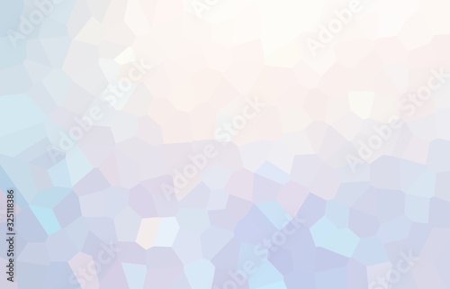 Hologram blue lilac pastel mosaic texture. Icy polygon background. Winter geometric pattern. Frosty empty illustration. 