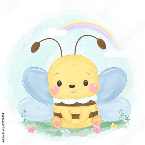 cute animal illustration, animal clipart, baby shower decoration, woodland illustration.