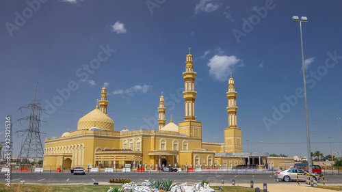 Modern Mosque Building in Kuwait timelapse hyperlapse