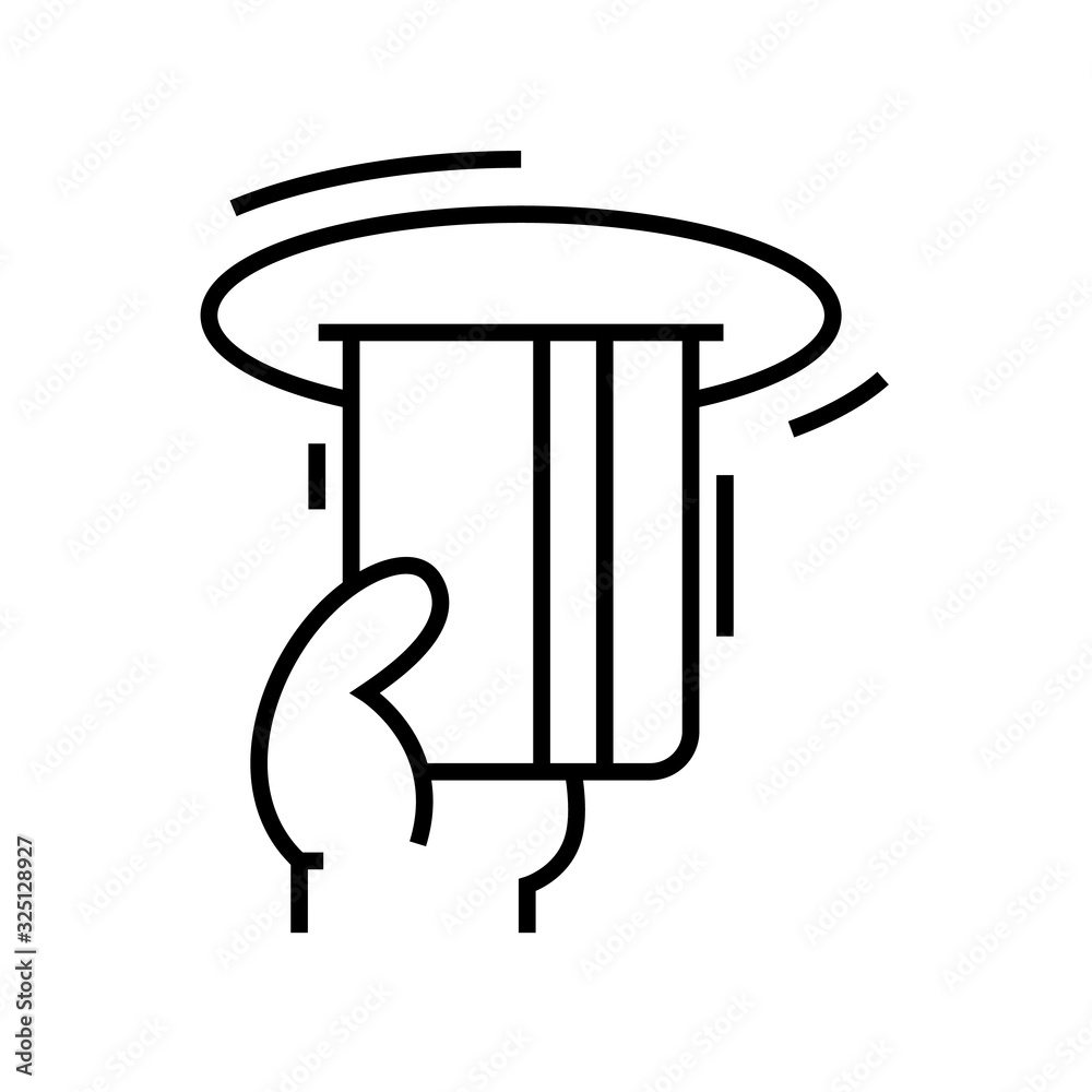 Card atm line icon, concept sign, outline vector illustration, linear symbol. Card atm line icon, concept sign, outline vector illustration, linear symbol.