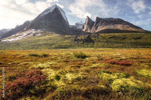 Mountains of Tasermiut fjord in South Greenland