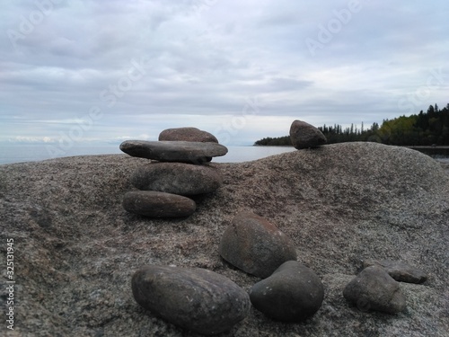 stones on the beach