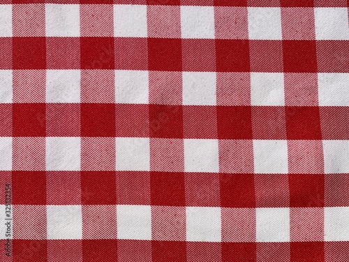 red and white tablecloth background