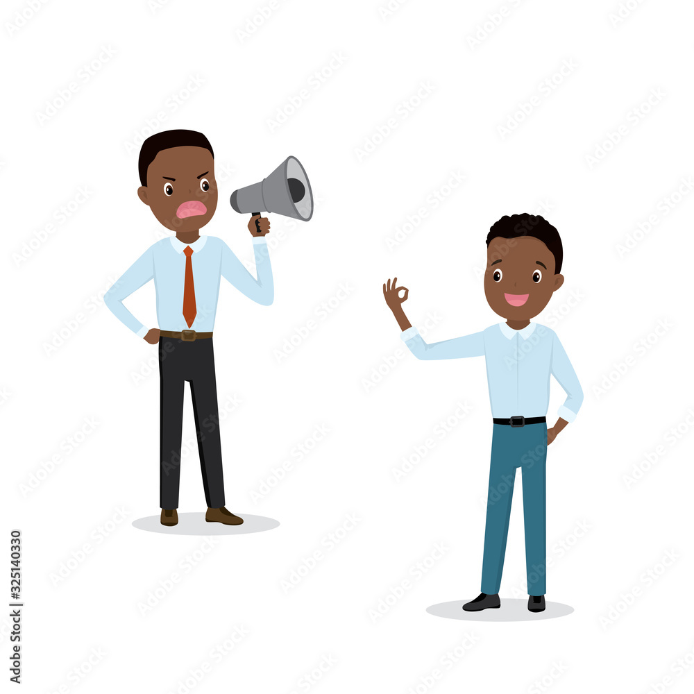 Two african american office workers or businessmen Two african american office workers or businessmen