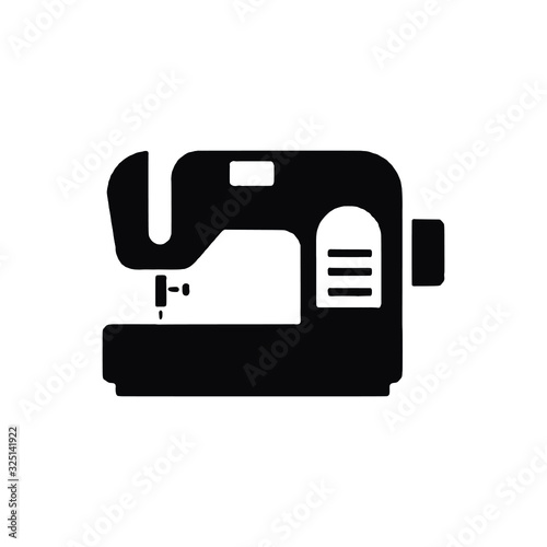 portable sewing machine filled vector icon