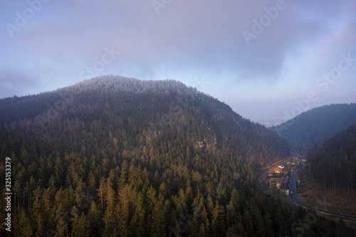 Zittau mountains in the Upper Lusatia