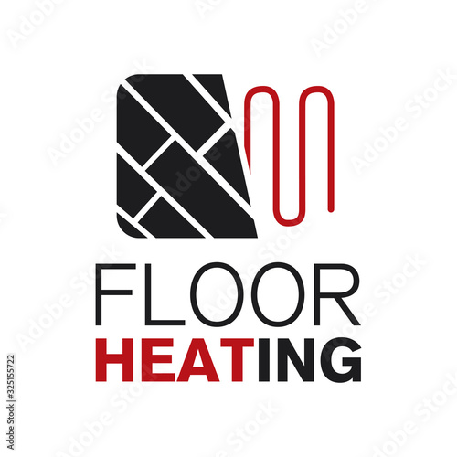 Vector logo of Underfloor heating and heat