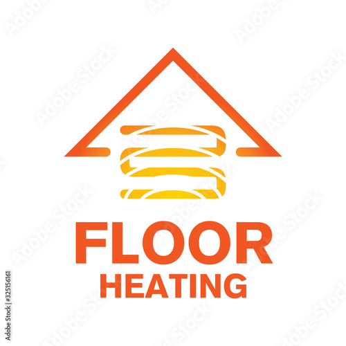Vector logo of Underfloor heating and heat