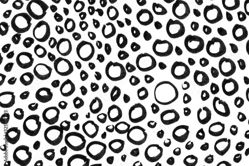 Canvastavla Patrón, pattern de círculos geométricos hechos a mano