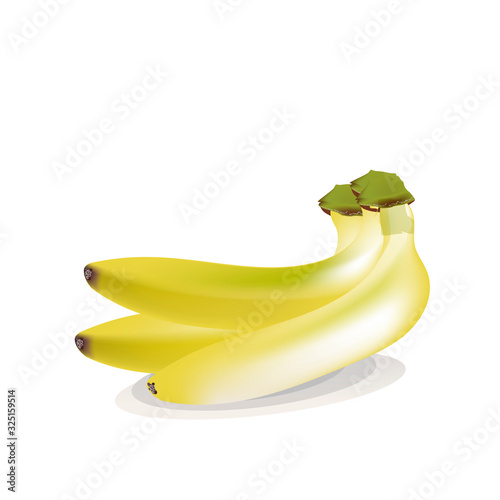 Banana background, vector design, icon food, fruit in summer