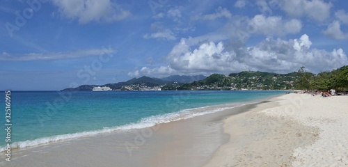 Grenada – Panorama view of Grand Anse Beach