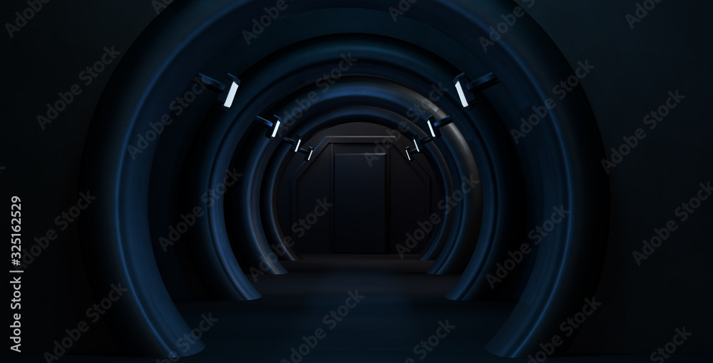 Fotografie Space environment, ready for comp of your characters.3D rendering