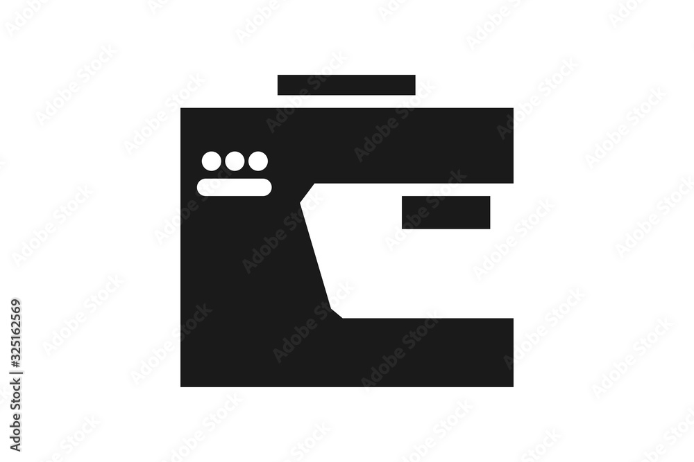 Sewing machine icon vector illustration Sewing machine icon vector illustration