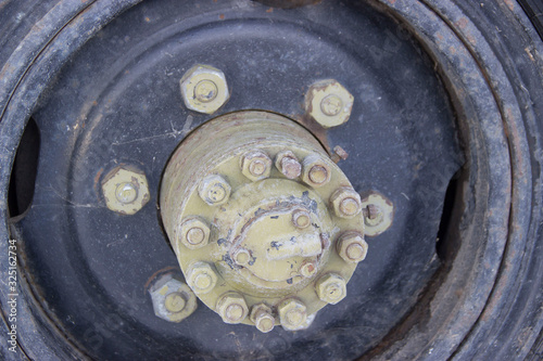  Wheel hub of a truck with tire inflation