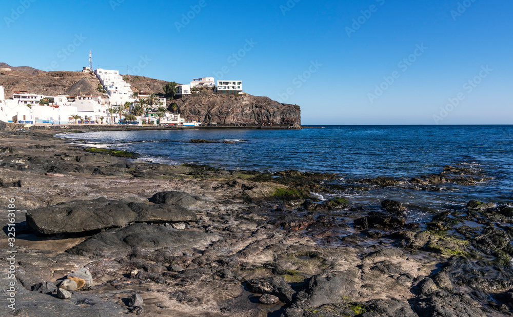 Coast in town Las Playitas, Fuerteventura, Canary Islands