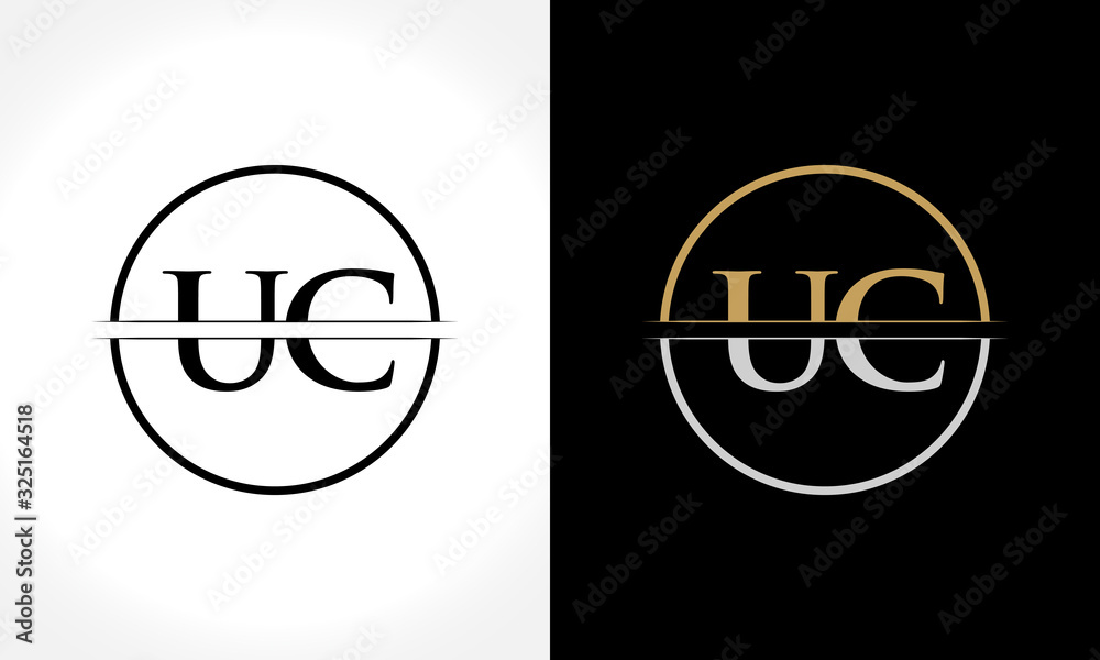 Initial Letter UC Logo Design Vector Template. UC Letter Logo Design Initial Letter UC Logo Design Vector Template. UC Letter Logo Design