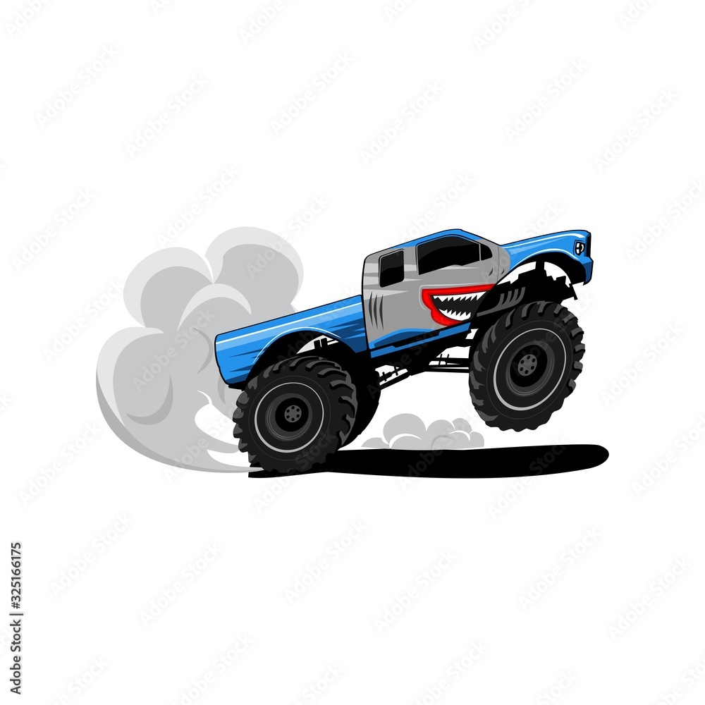 Truck Monster design illustration icon vector art Truck Monster design illustration icon vector art