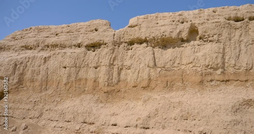 Landscape view of Gaochang Ruins in Turpan Xinjiang Province China. photo