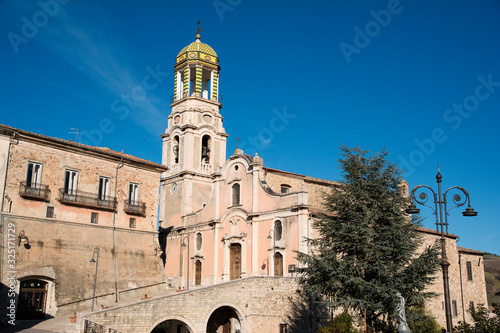 Ancient cathedral of the small town of Ripalimosani  Molise region  Italy