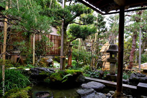 View of the garden in the Nomura samurai house
