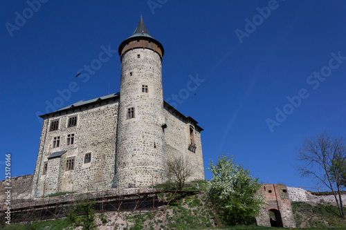 Kunetice Mountain Castle, State Castle Kuneticka hora, Raby, Czech republic.