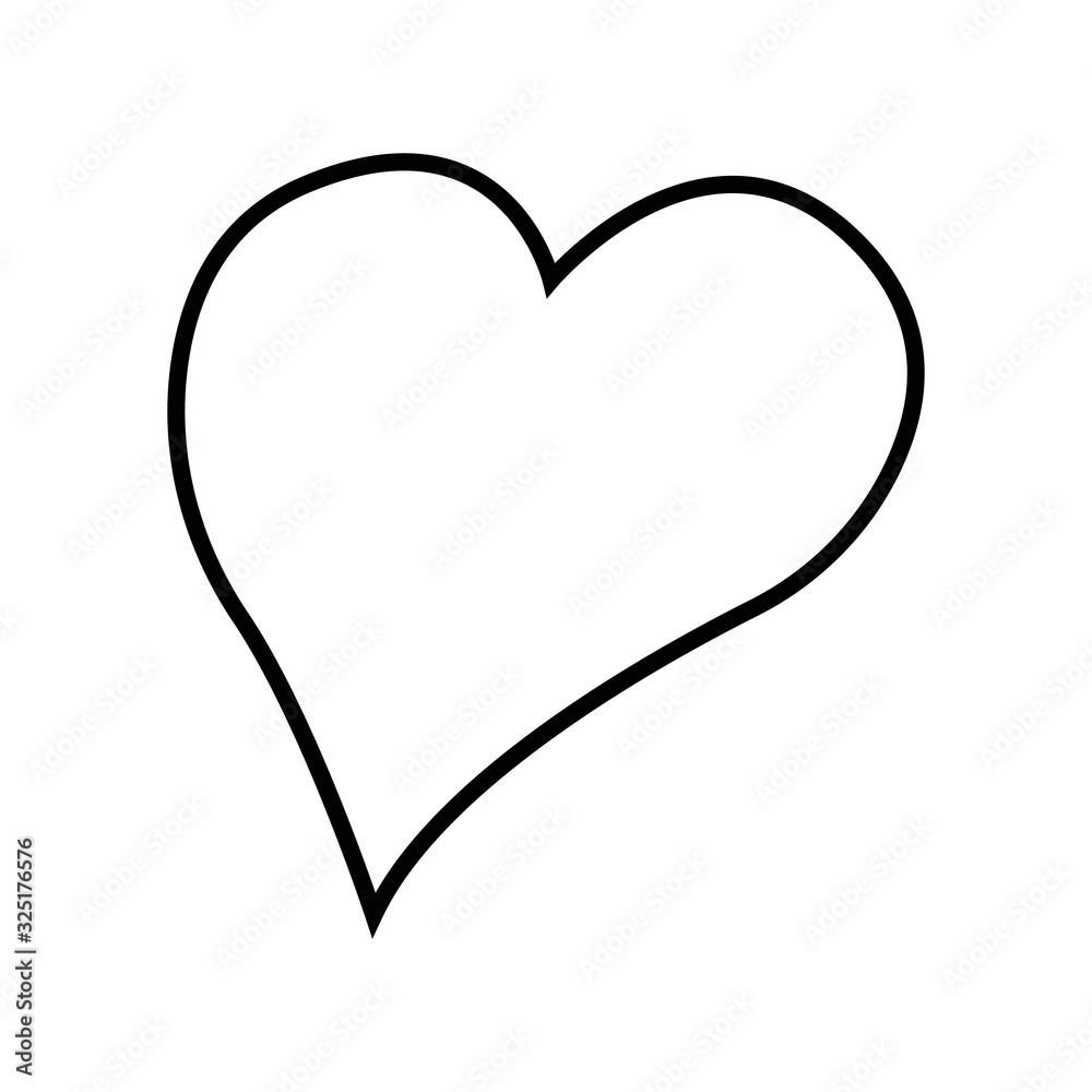 outline hand drawn heart icon.Vector heart collection. Illustration for your graphic design. outline hand drawn heart icon.Vector heart collection. Illustration for your graphic design.