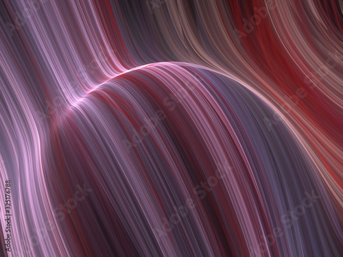 Abstract Spherical Shape 3D Illustration - Colorful gradients of light warped into the shape of a sphere. Brilliant glowing lights, soft gradients. Alternating Colors