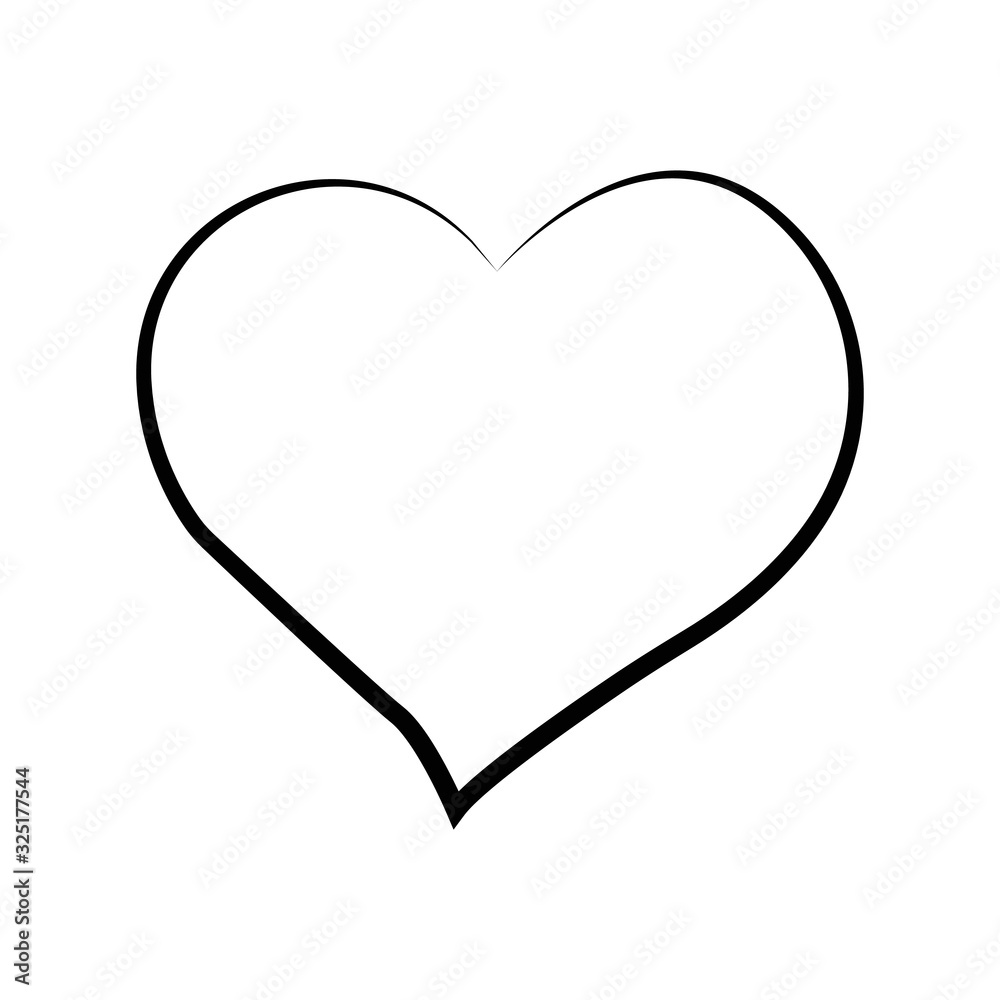 outline hand drawn heart icon.Vector heart collection. Illustration for your graphic design. outline hand drawn heart icon.Vector heart collection. Illustration for your graphic design.