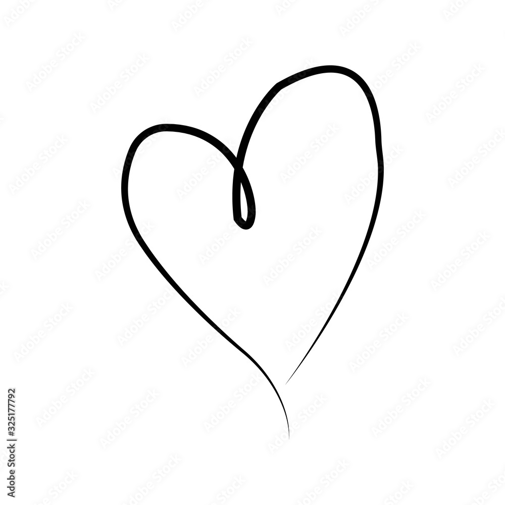 outline hand drawn heart icon.Vector heart collection. Illustration for your graphic design. outline hand drawn heart icon.Vector heart collection. Illustration for your graphic design.