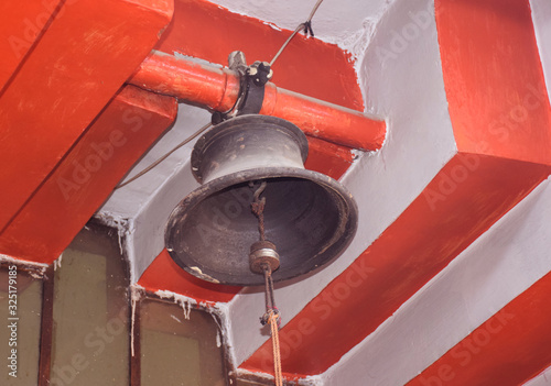 Bell of a Hindu Temple also called as Ghanti in Hindi Language photo