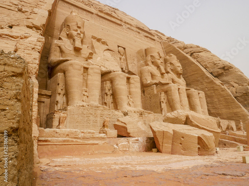 Temple of Ramses II in Abu Simbel  Aswan  Egypt