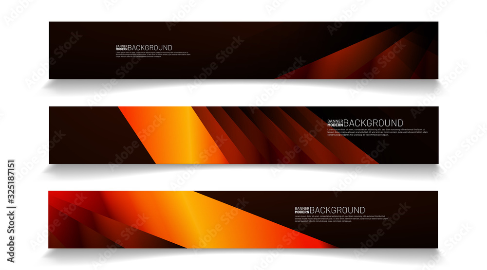 Obraz premium Modern web banner background. abstract vector template design