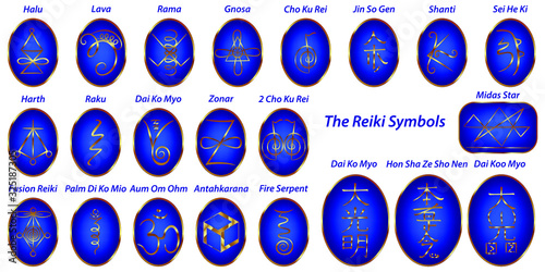 Vector set of Sacred geometry. Reiki symbols keys open doors to higher levels of awareness Meditation Tool for healing protection aura and chakras. Blocage negative entities. Life force energy. 