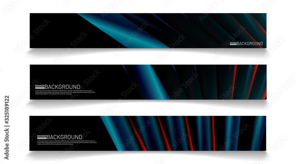 Modern web banner background. abstract vector template design