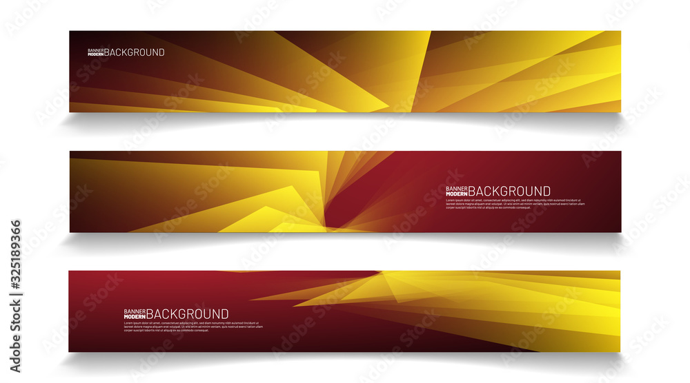 Obraz premium Modern web banner background. abstract vector template design